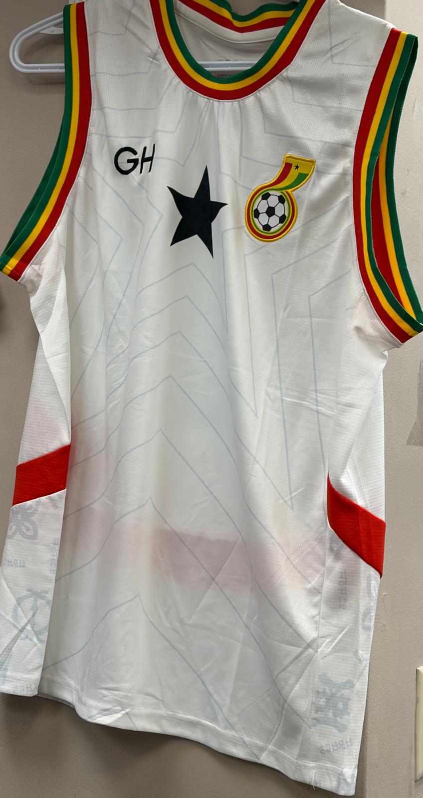 Ghana Black Stars Sleeveless Jersey — White