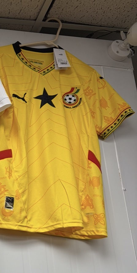 Ghana Black Stars Authentic Away Jersey — Yellow
