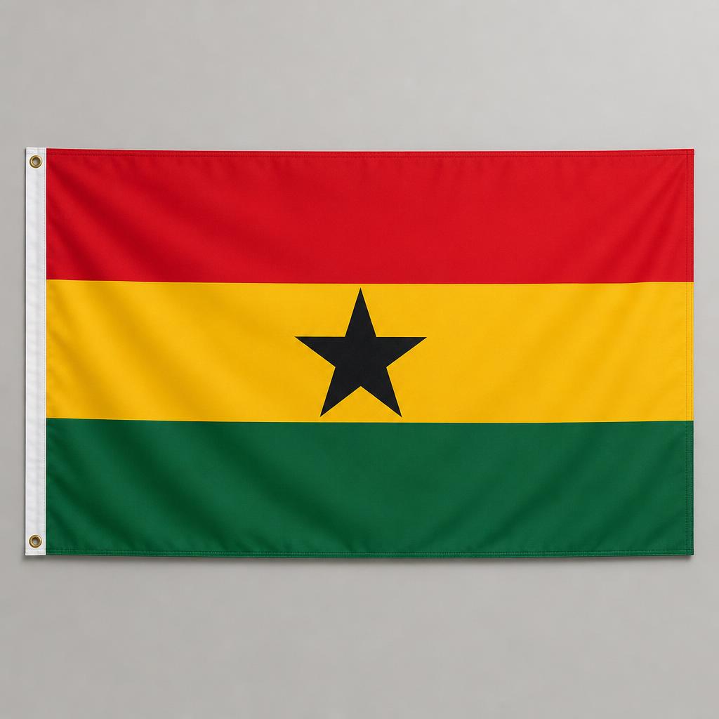 Ghana National Flag (3×5 ft)