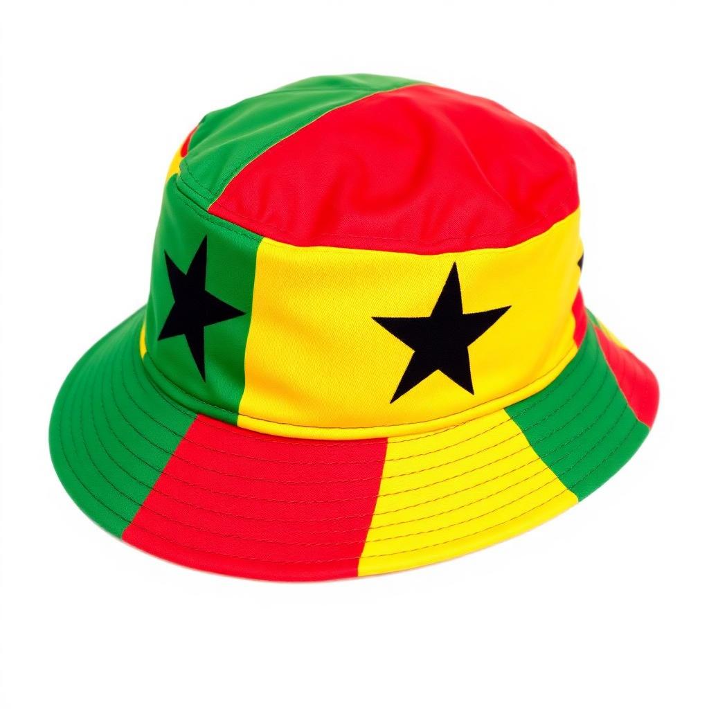 Ghana Flag Bucket Hat