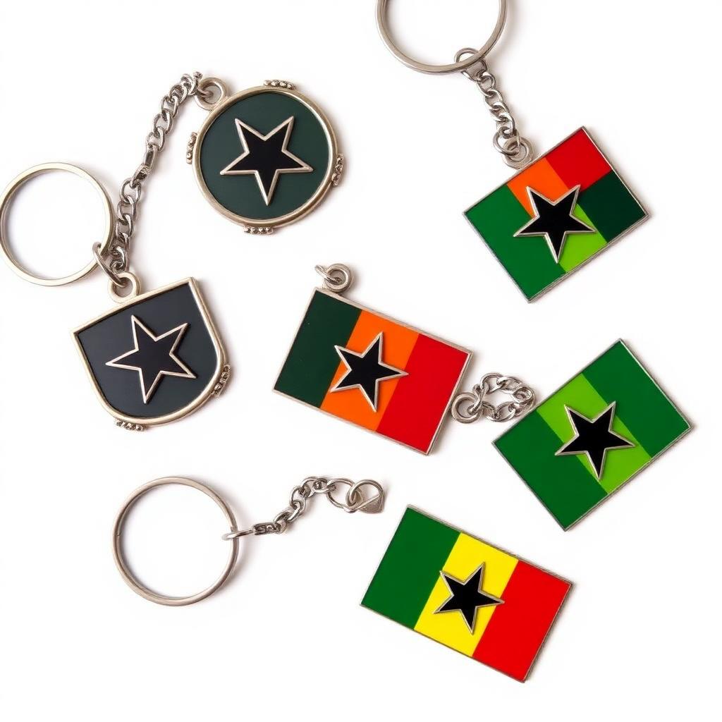 Ghana Keychain Set (4-pack)