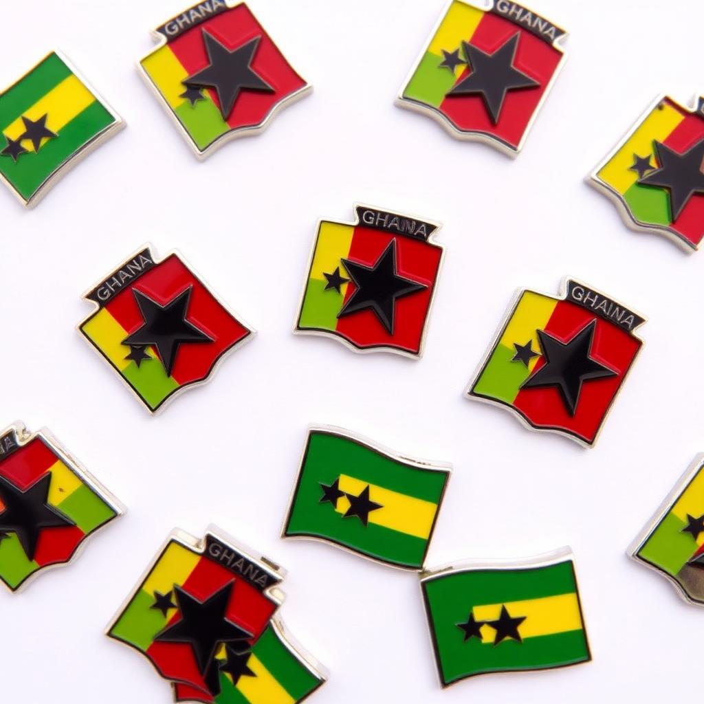 Ghana Enamel Pin Badge Set (6-pack)