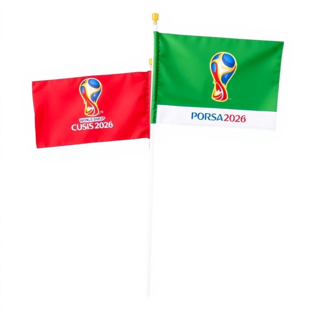 World Cup 2026 Car Window Flags (Pair)