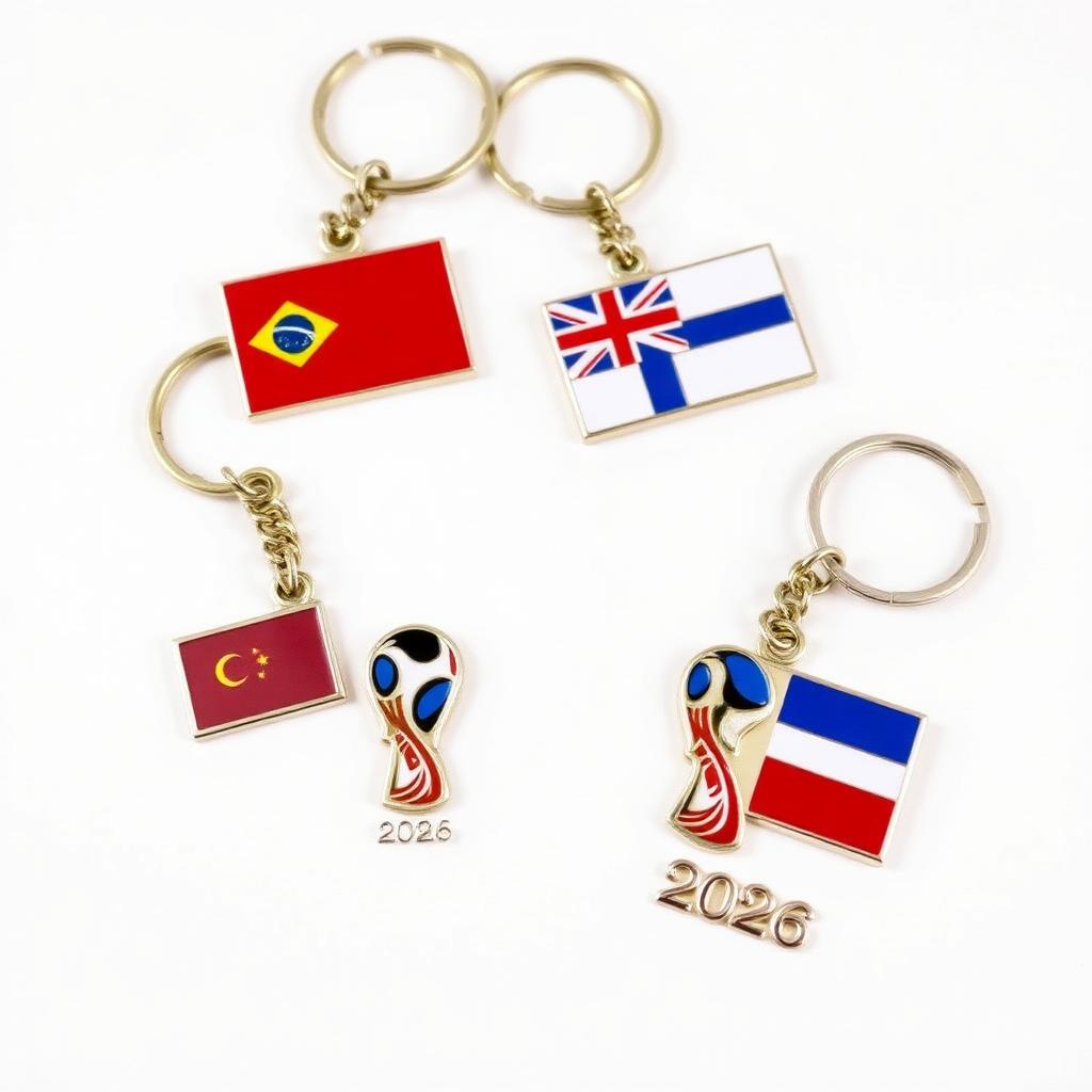 World Cup 2026 Keychain Set (4pk)