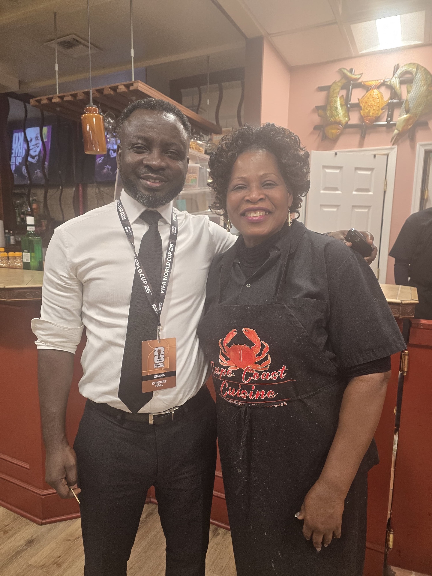 Ghana delegation at the bar