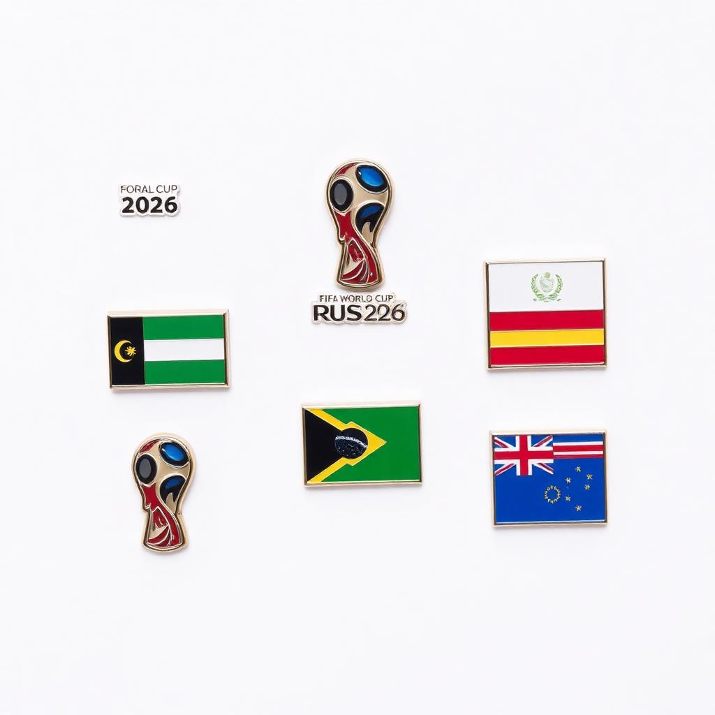 World Cup 2026 Enamel Pin Set (6pk)