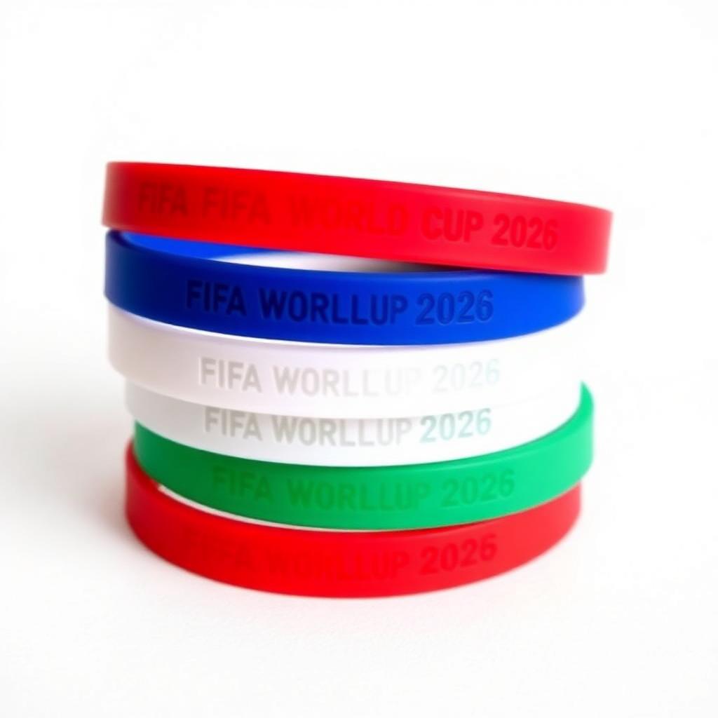 World Cup 2026 Silicone Wristbands (5pk)